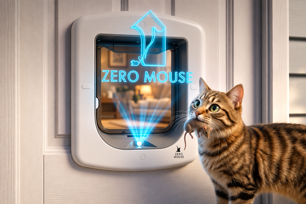 <p>Het eerste kattenluik met <em>AI-gezichtsherkenning</em></p>